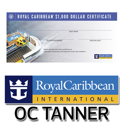 RCCL Certificates - OC Tanner $1000