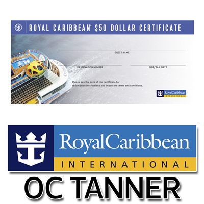 RCCL Certificates - OC Tanner $50