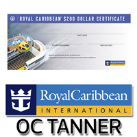 RCCL Certificates - OC Tanner $200