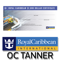 RCCL Certificates - OC Tanner $2000